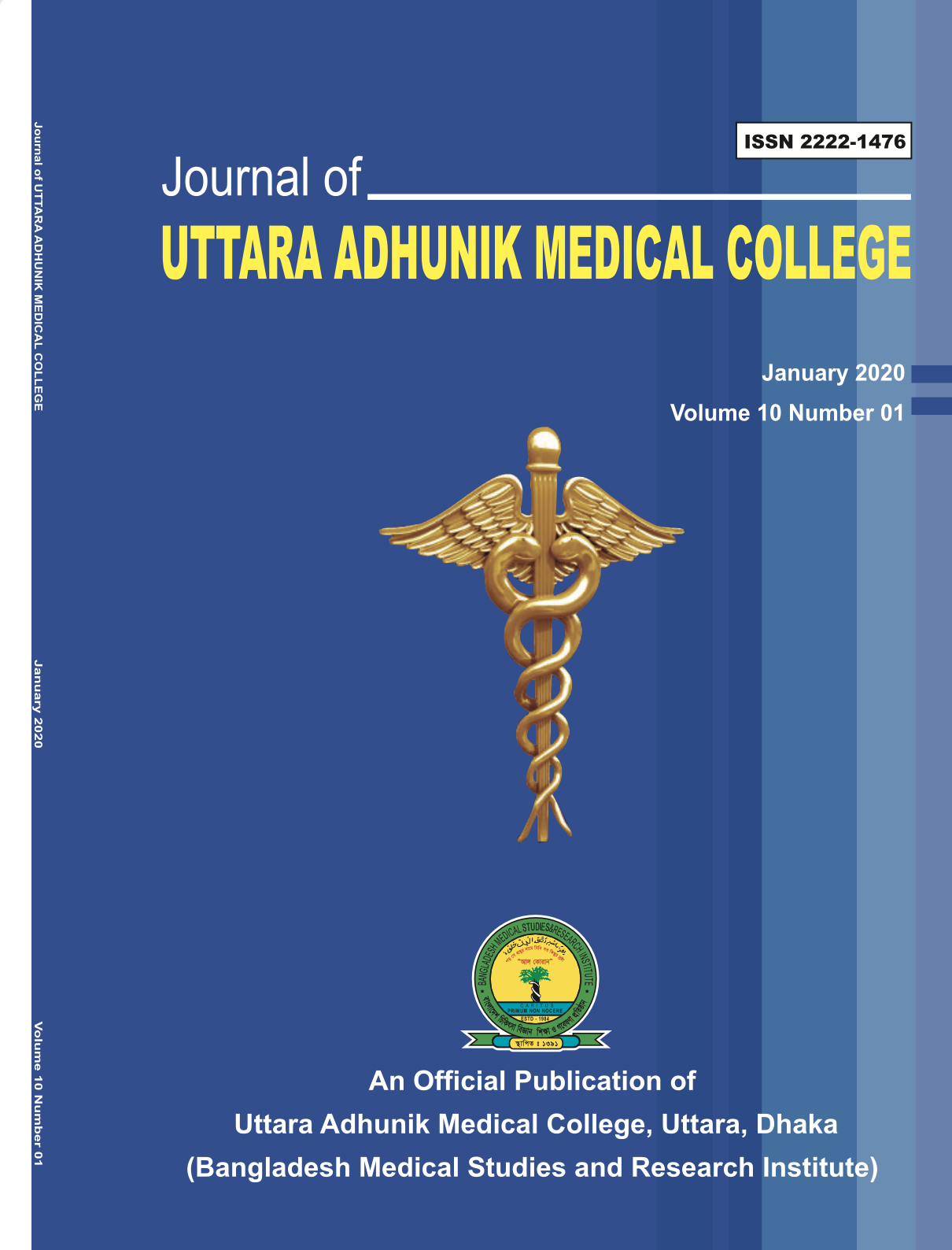 Journal of UTTARA ADHUNIK MEDICAL COLLEGE  Vol. 10, No. 1, January 2020 – UAMC